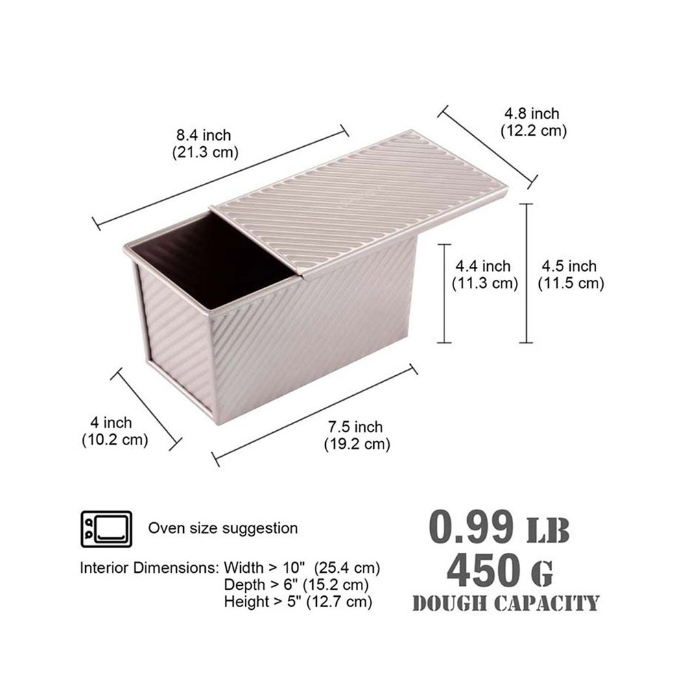 Loaf Panw/ Lid Corrugated 8X4.5X4In.