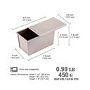 Loaf Panw/ Lid Corrugated 8X4.5X4In.