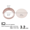 Round Tart Pan 3In. Removable Bottom 4Pc