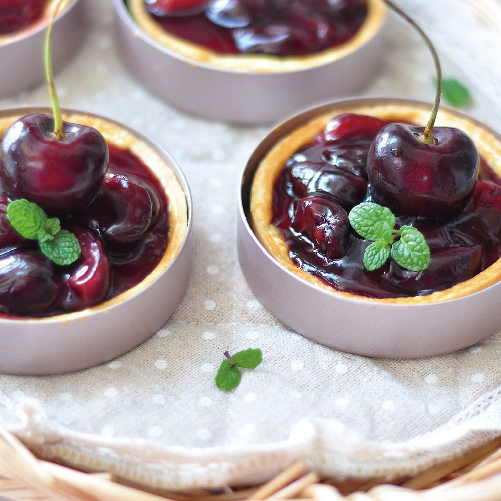 Round Tart Pan 3In. Removable Bottom 4Pc