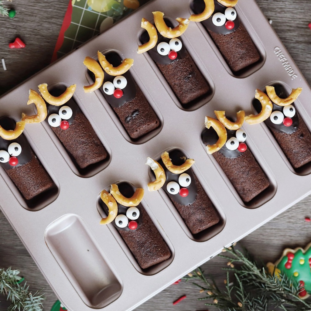 Financier Cake Mould Non-Stick 10Cavs