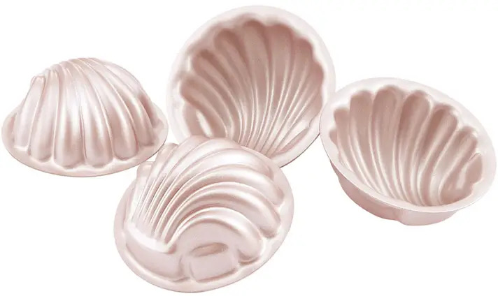 Madeleine Deep Shell Pan Non-Stick 4Pcs