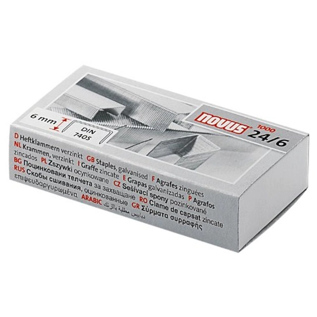 Novus 24/6 DIN staples Box 1000 pcs