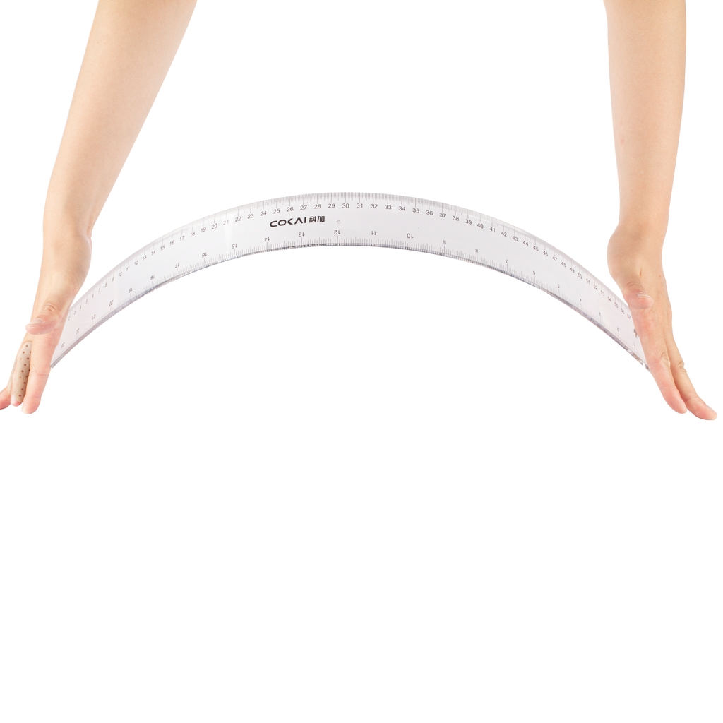 Ruler 100cm Acrylic Transparent