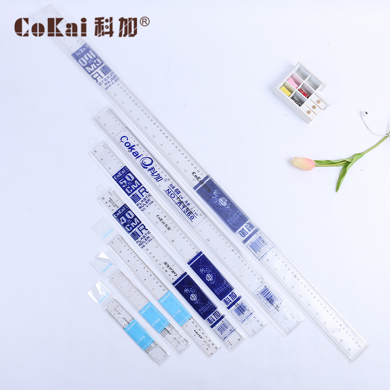 Ruler 100cm Acrylic Transparent