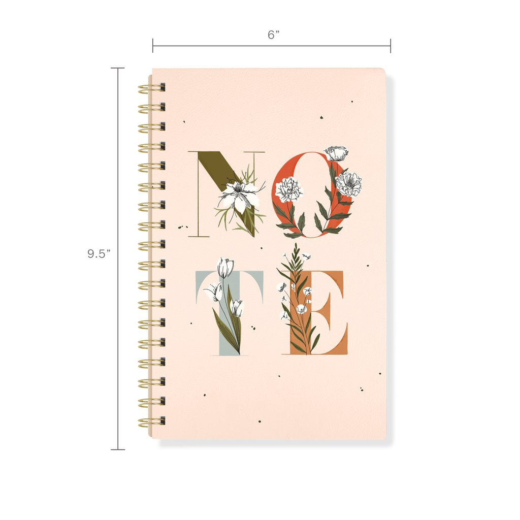 Dm Note Signature Lg Spiral Faux Leather Journal