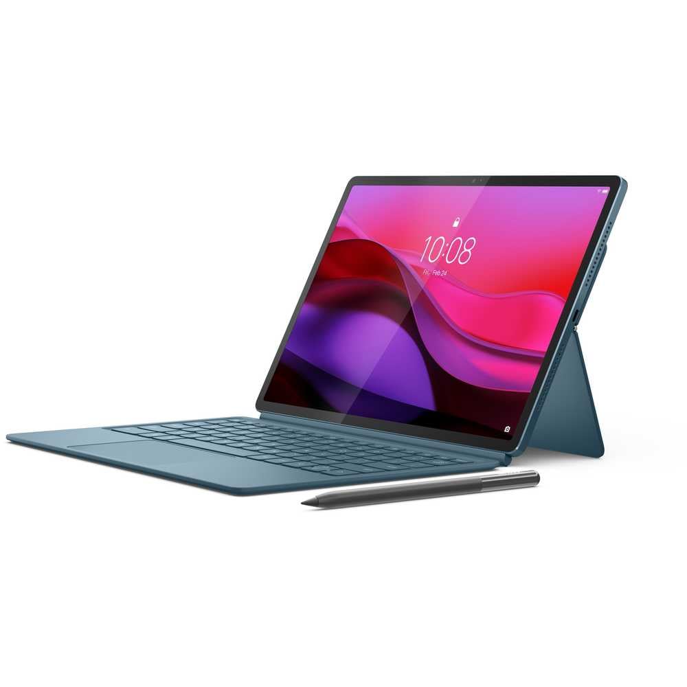 Lenovo Yoga Tab Plus -TB 520FU (AI TABLET) Wifi Only, Tidal Teal, 12.7" 3K (LTPS 900nits , Snapdragon® 8 Gen 3, Qualcomm® , 16GB/256GB, 13MP/Rear 13MP + 2MP,, Finger lock, 10200mAh, Android 14 with Folio Keyboard & Pen. 
