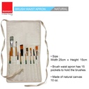 Brush Waist Apron - 10" x 18" - Green 