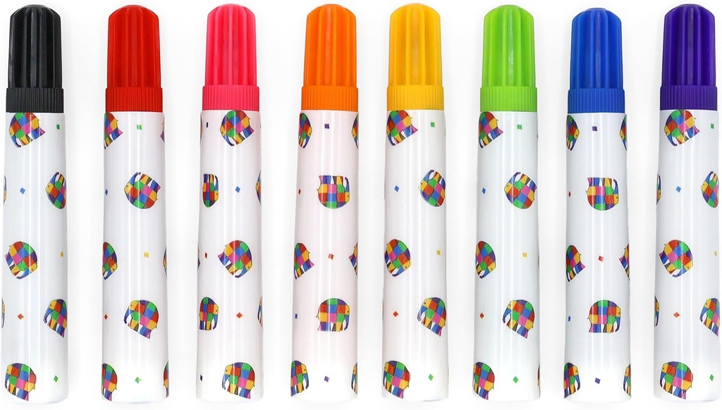 8 Jumbo Markers - Elmer
