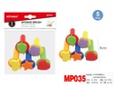 Sponge Brush Set of 5 Shapes
