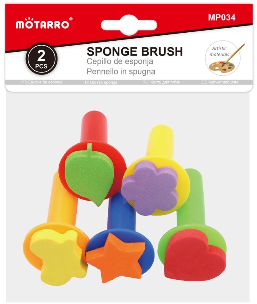 Sponge Brush Set of 5 Shapes