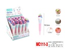 Fancy Pen Gel Cap Off 0.7 mm Blue    Ice Cream  