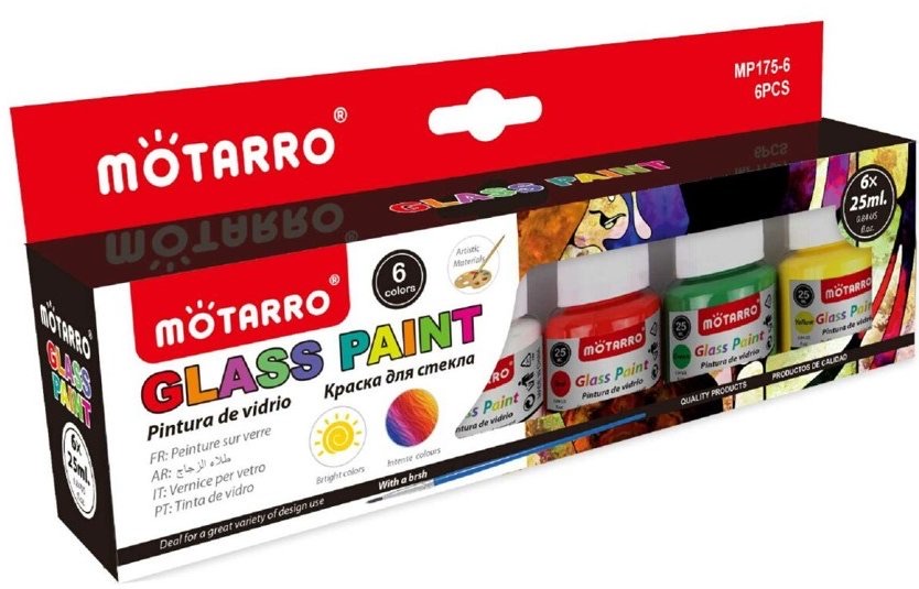 Glass Paint Set of 6X25ml