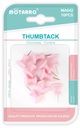 Pin Push  10 Pieces     Pink Pastel