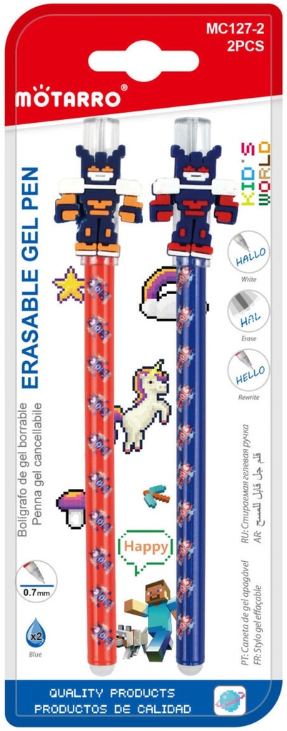 Fancy Pen Erasable Gel Cap Off 0.7 mm Blue          Kids world