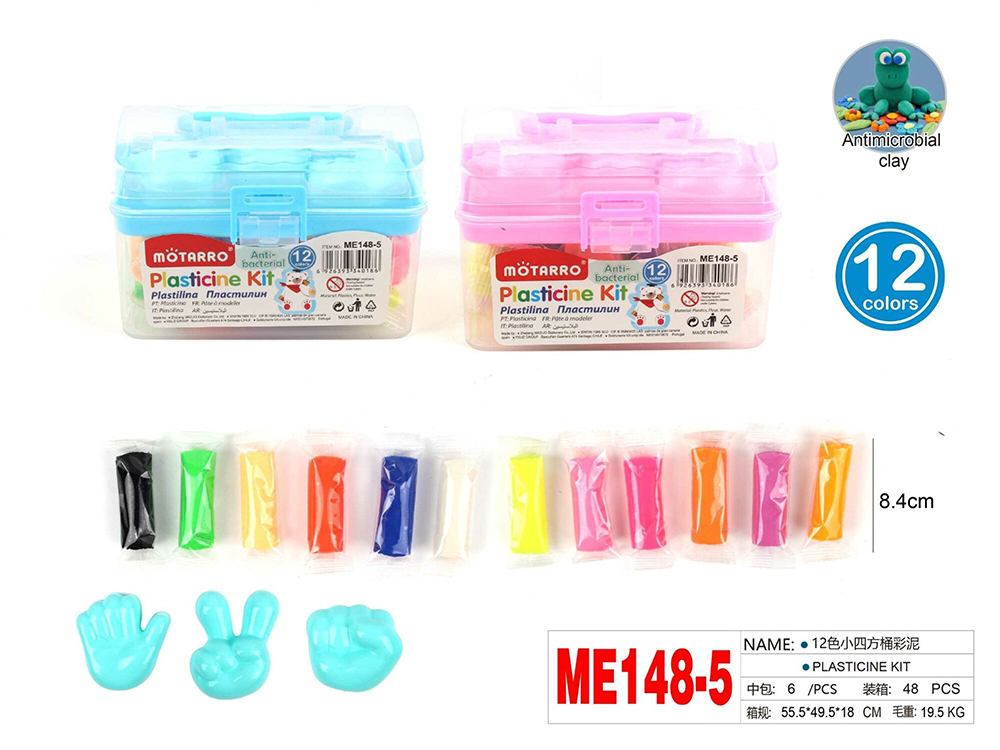 Clay Set with Accessories Set of 12 