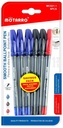 Pen Ball Point  Cap Off 1.0 mm   MC021-1 Set of 4 Assorted
