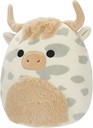 Squishmallows 7.5 " Plush - Borsa - Grey Spotted Highland Cow
