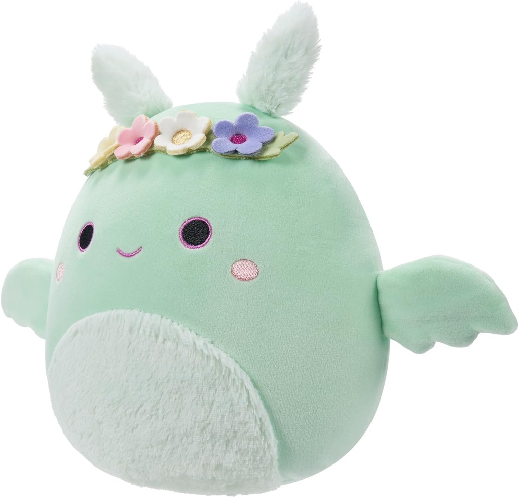 Squishmallows 7.5 " Plush - Tove - Mint Green Mothman W/Flower Crown And Fuzzy Belly