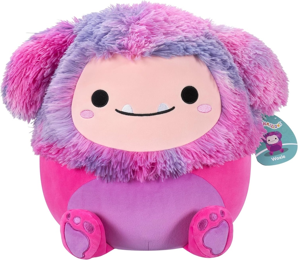 Squishmallows 12" Plush - Woxie-Mgnta Bigfoot