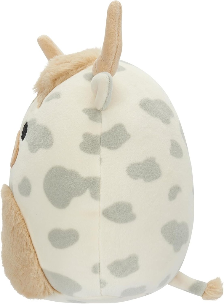 Squishmallows 7.5 " Plush - Borsa - Grey Spotted Highland Cow