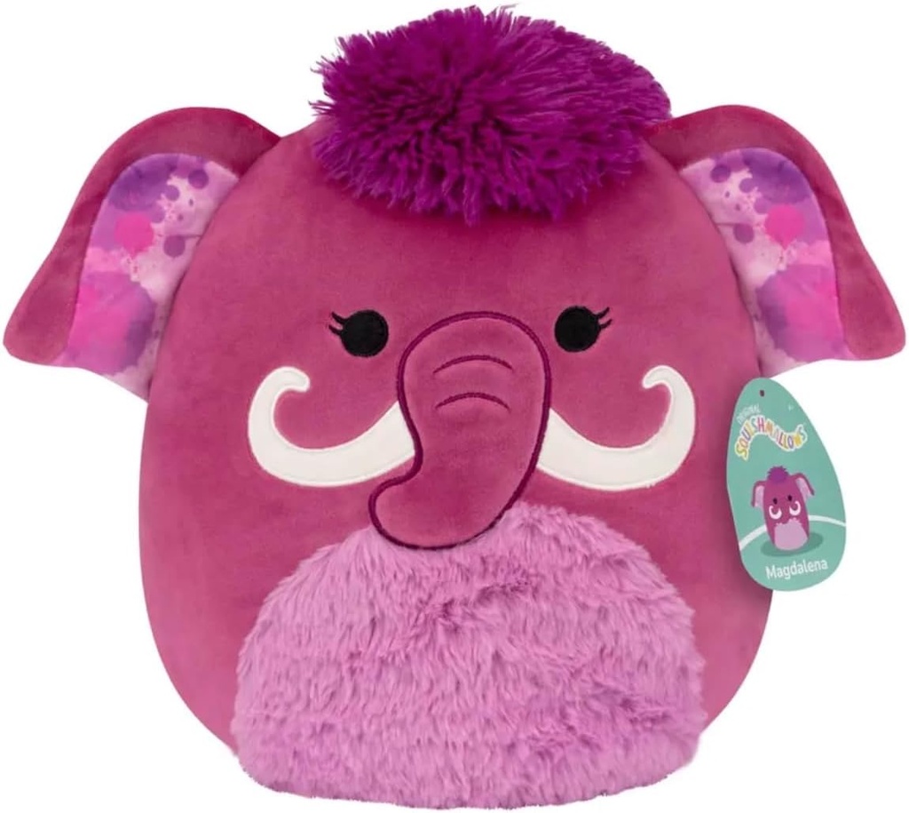 Squishmallows 12" Plush -  Magdalena - Magenta Woolly Mammoth