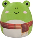 Squishmallows 12" Plush -  Wendy - Green Frog W/Plaid Scarf