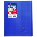 Koverbook, Stapled Transparent Polypro 10 Ass. Colours 24X32Cm 24Sh. Seyès  Delivered In Pos Display Box