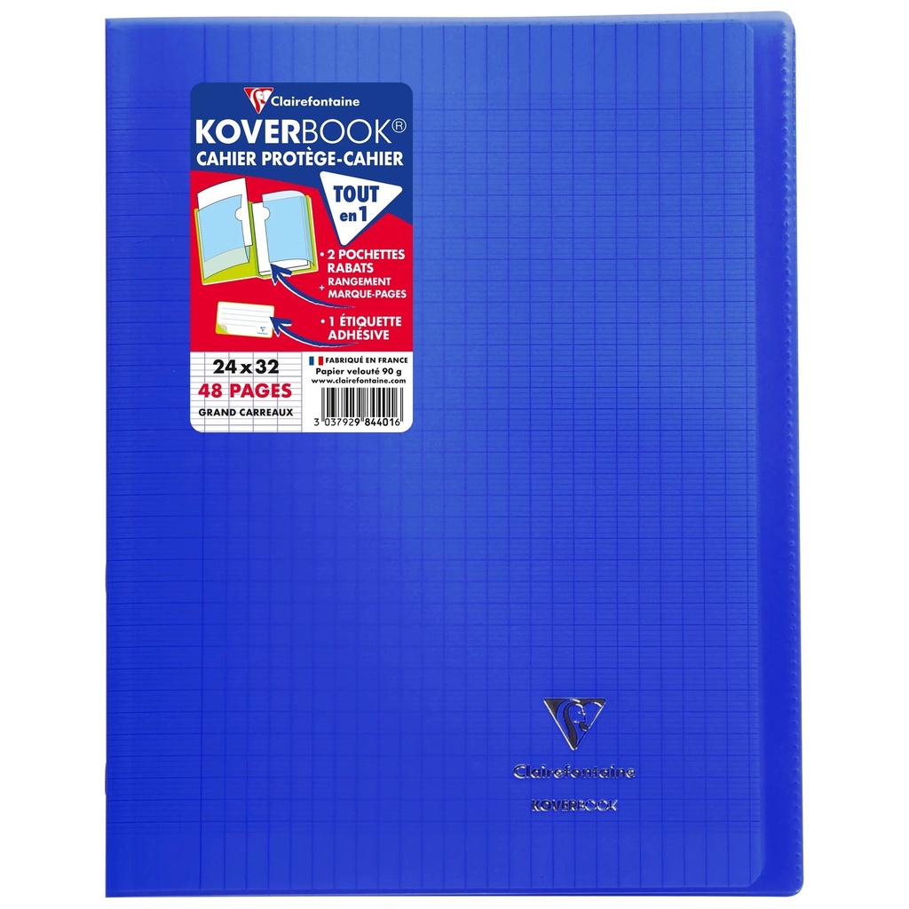Koverbook, Stapled Transparent Polypro 10 Ass. Colours 24X32Cm 24Sh. Seyès  Delivered In Pos Display Box