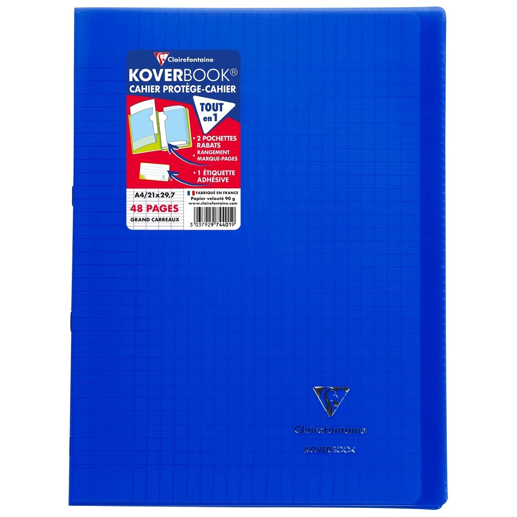 Koverbook, Stapled Transparent Polypro 10 Ass. Colours 21X29,7Cm 24Sh. Seyès  Delivered In Pos Display Box