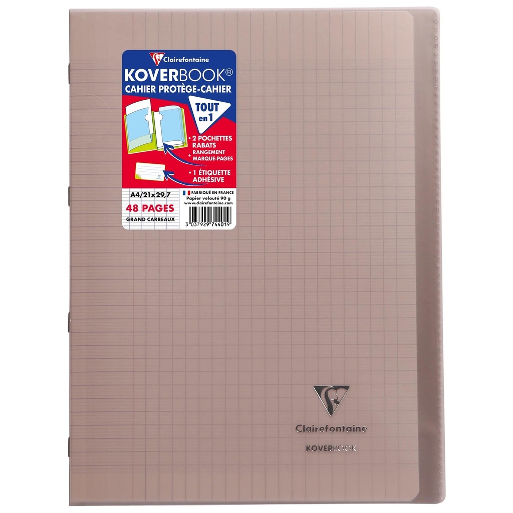 Koverbook, Stapled Transparent Polypro 10 Ass. Colours 21X29,7Cm 24Sh. Seyès  Delivered In Pos Display Box