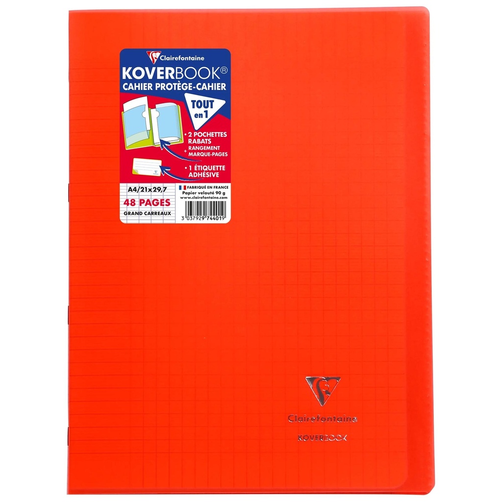 Koverbook, Stapled Transparent Polypro 10 Ass. Colours 21X29,7Cm 24Sh. Seyès  Delivered In Pos Display Box
