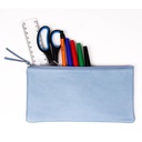 Pencil Case Flat Pocket Leather 22X11 Cm Blue Sky