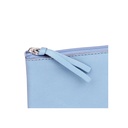 Pencil Case Flat Pocket Leather 22X11 Cm Blue Sky