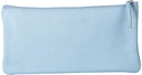 Pencil Case Flat Pocket Leather 22X11 Cm Blue Sky