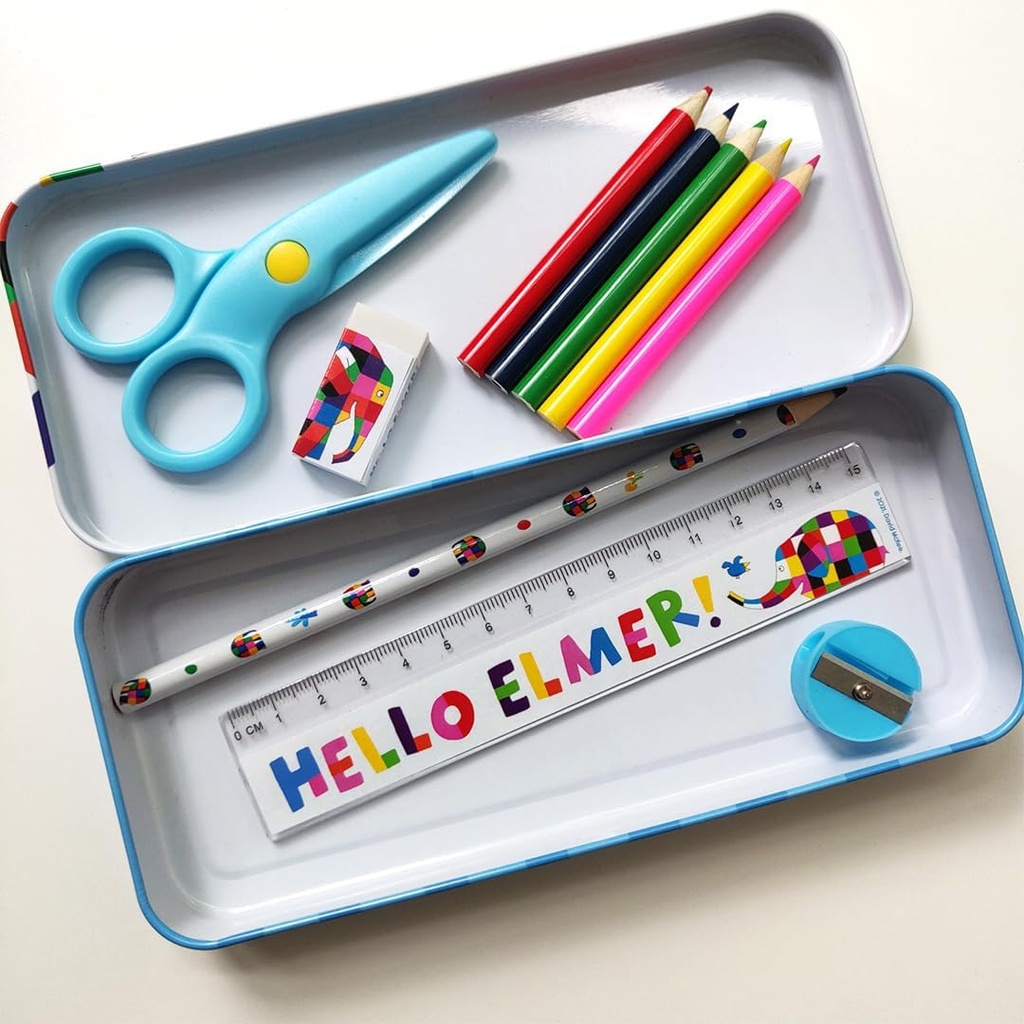 First Stationery Tin Set - Elmer
