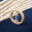 Wooden round rattle - Mrs. Elephant