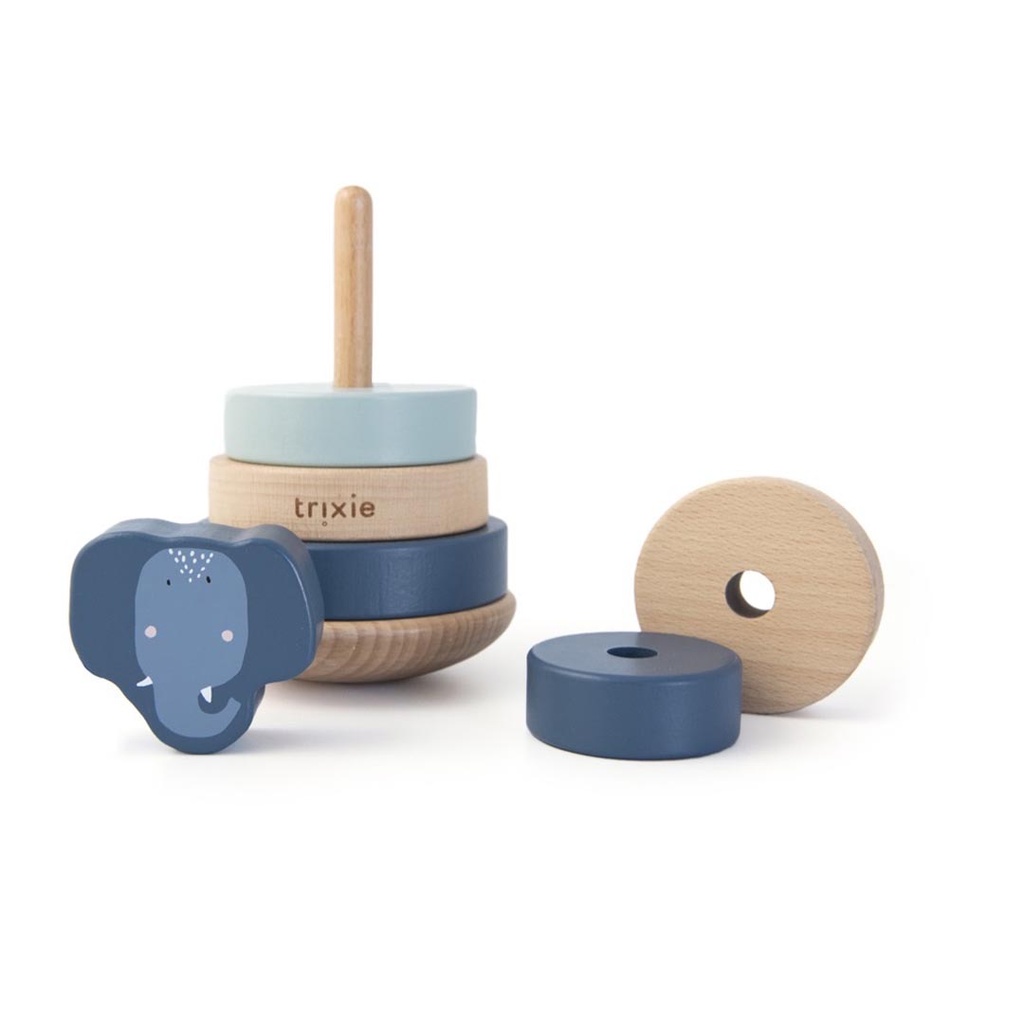 Wooden stacking toy - Mrs. Elephant