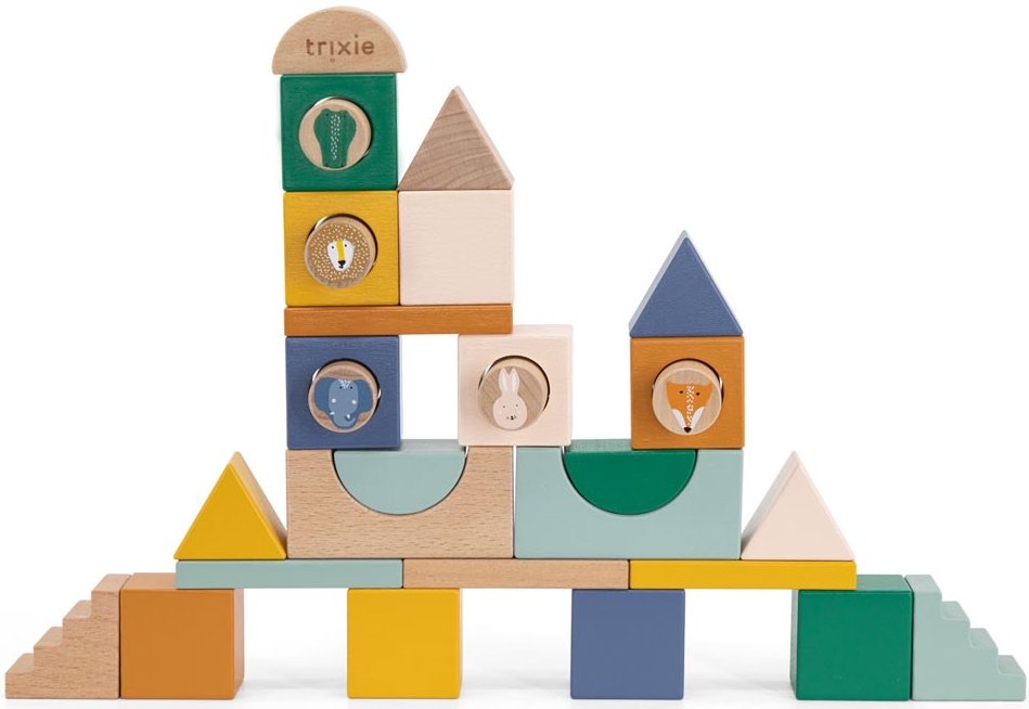 Wooden block city - 31pcs