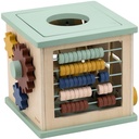 Wooden 5-in-1 activity cube