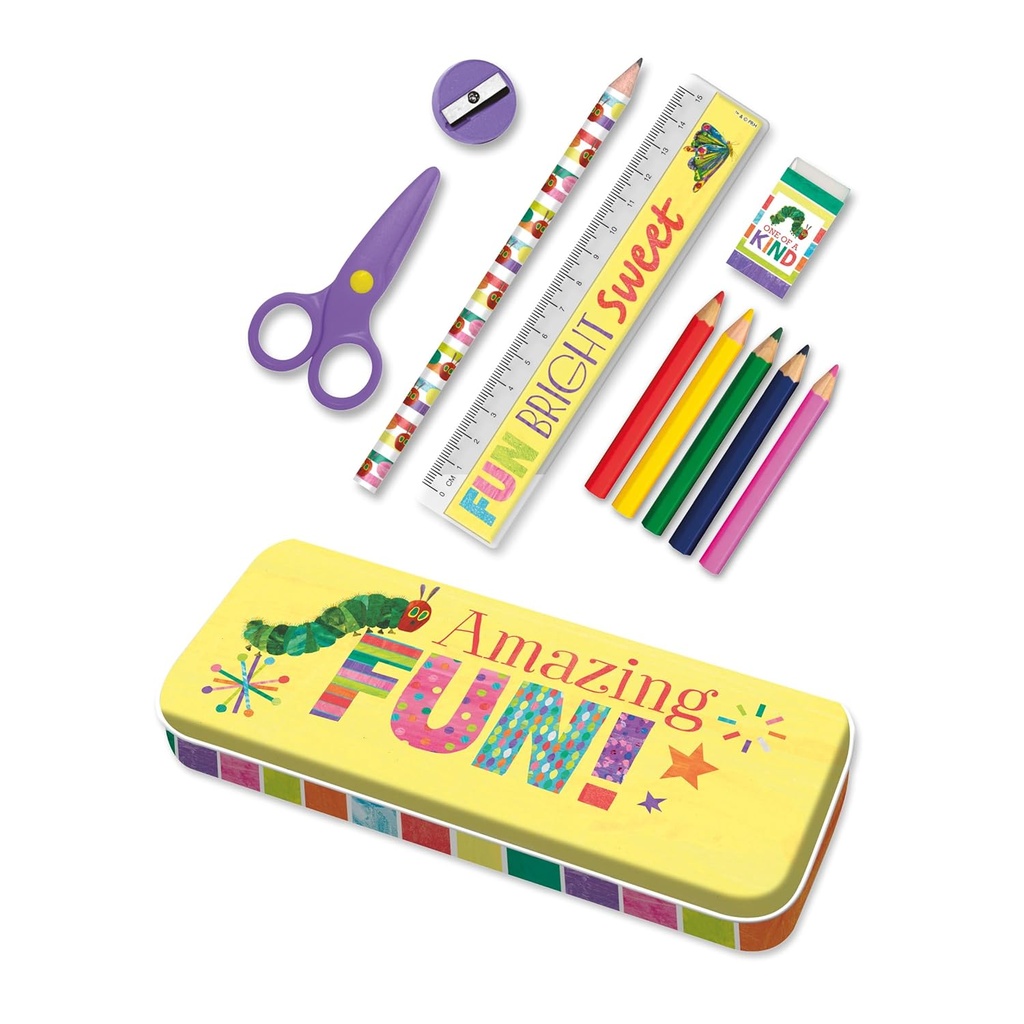 First Stationery Tin Set - Very Hungry Caterpillar
