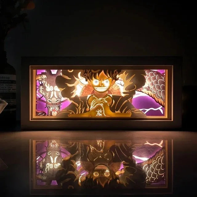 One Piece Monkey D. Luffy Gear 5 Led Light Box With Remote Control