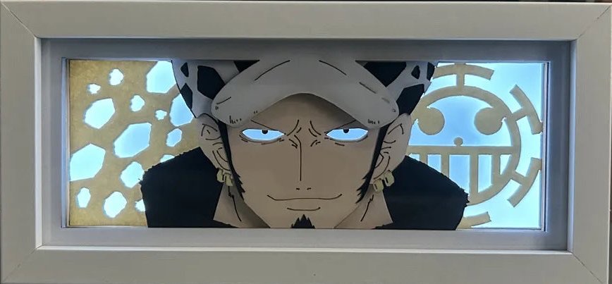 One Piece Law Led Light Box With Remote Control