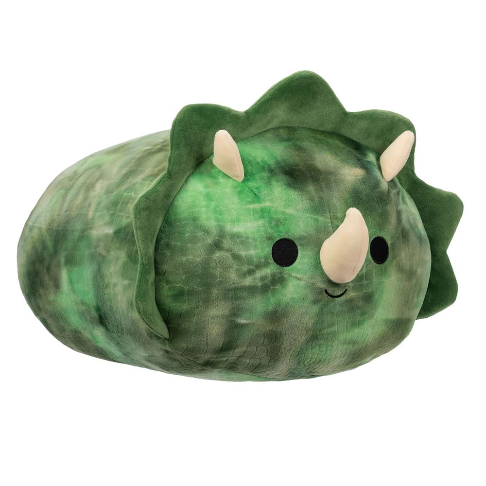 Squishmallows 12" Plush - Stackables- Trey - Textured Green Triceratops