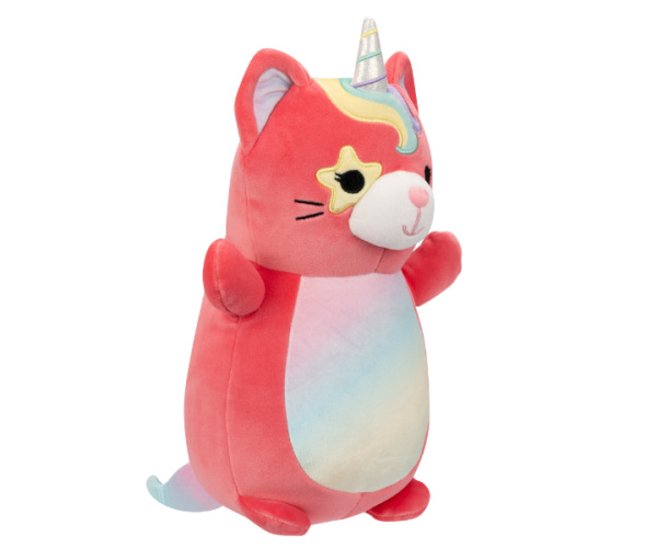 Squishmallows 10" Plush -  Sienna - Pink Starry Eyed Caticorn - Hugmee