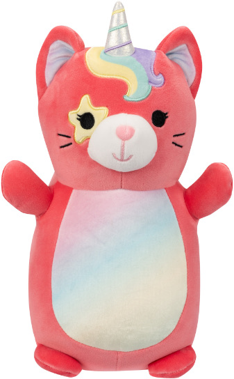 Squishmallows 10" Plush -  Sienna - Pink Starry Eyed Caticorn - Hugmee