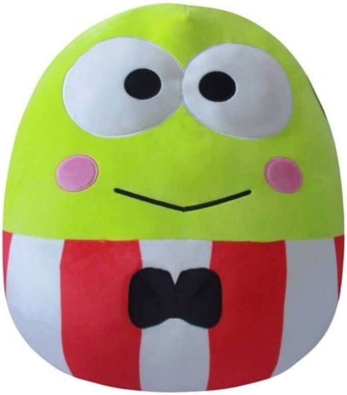 Squishmallows 10" Plush -  Sanrio Core- Keroppi Red Striped Suit