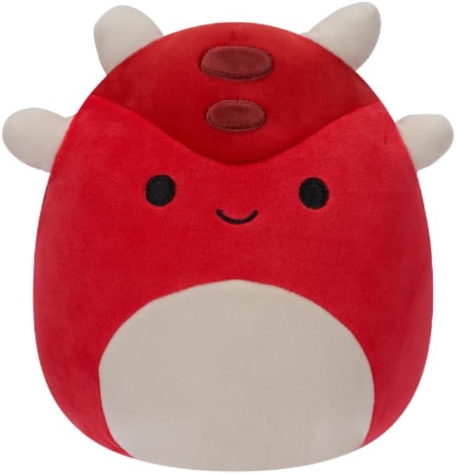 Squishmallows 7.5" Plush - Sergio The Red Armored Dino