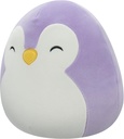 Squishmallows 7.5 " Plush - Elle - Purple Penguin W/Closed Eyes And White Belly