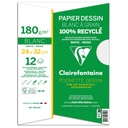 Grained Drawing Paper 100% Recycled Pouch 24X32Cm 12Sh 180G